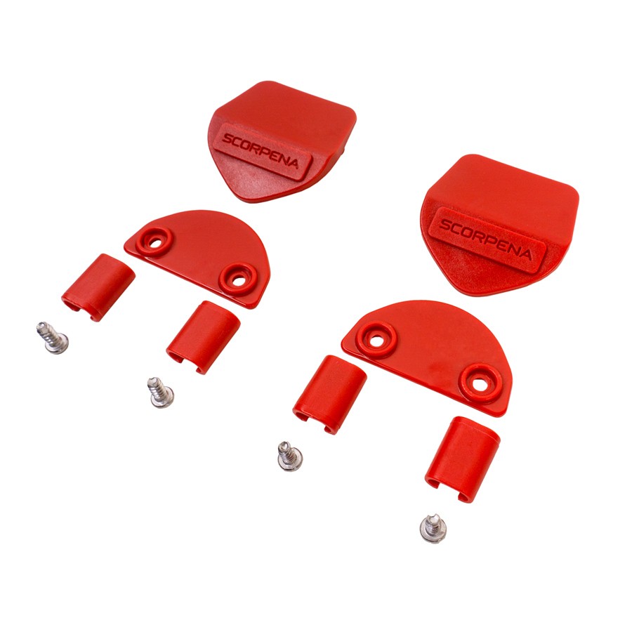 Assembling set for fins Scorpena F1, red (pair)