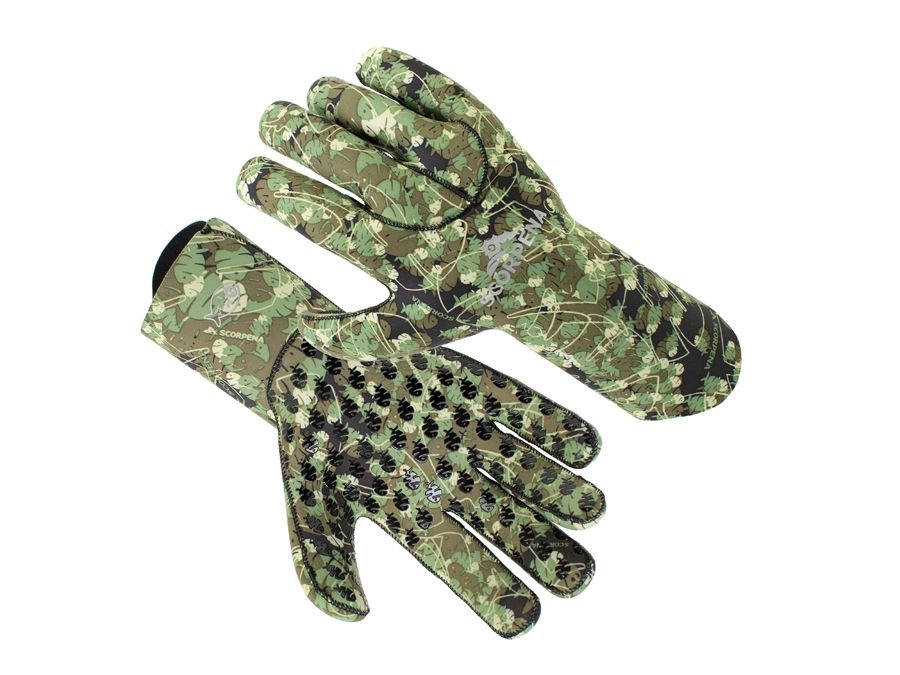 Gloves Scorpena B, 3mm, green camo