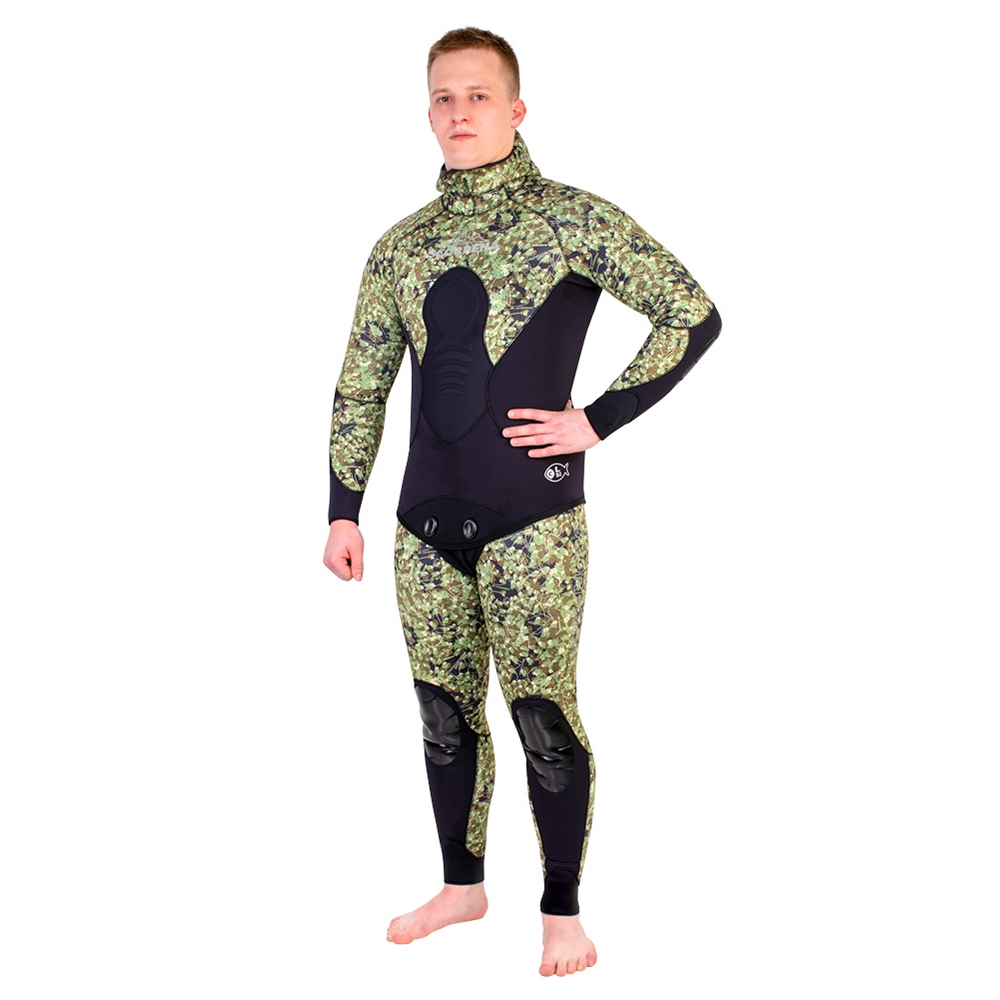 Wetsuit Scorpena C3, 5 mm, green