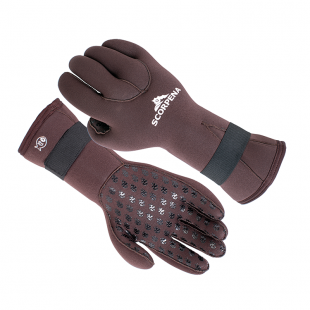 Gloves Scorpena C, 6mm, brown